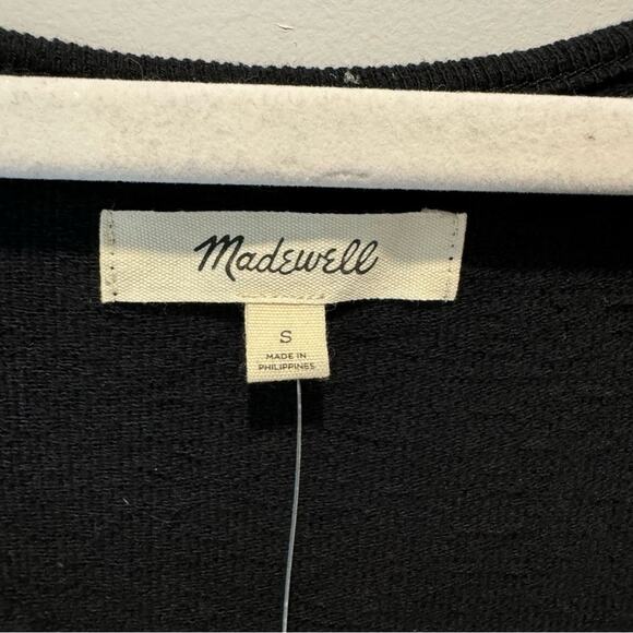 🍁 NWT Madewell Mixed Media Tank Dress NK516 Minimalist Small Black - Picture 5 of 9